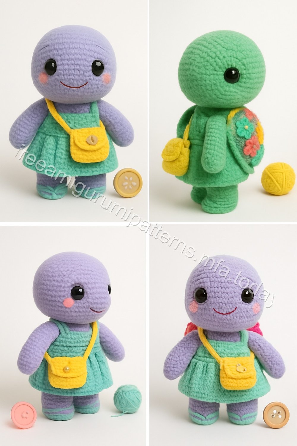 Amigurumi Flower-Power Turtle Free Pattern