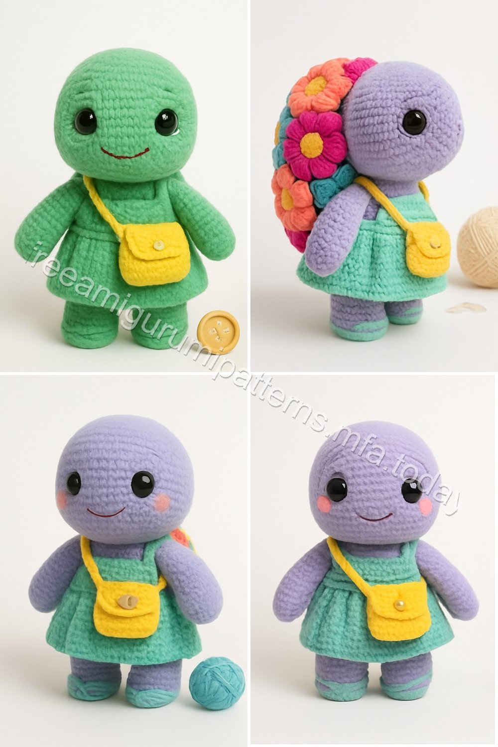 Amigurumi Flower-Power Turtle Free Pattern
