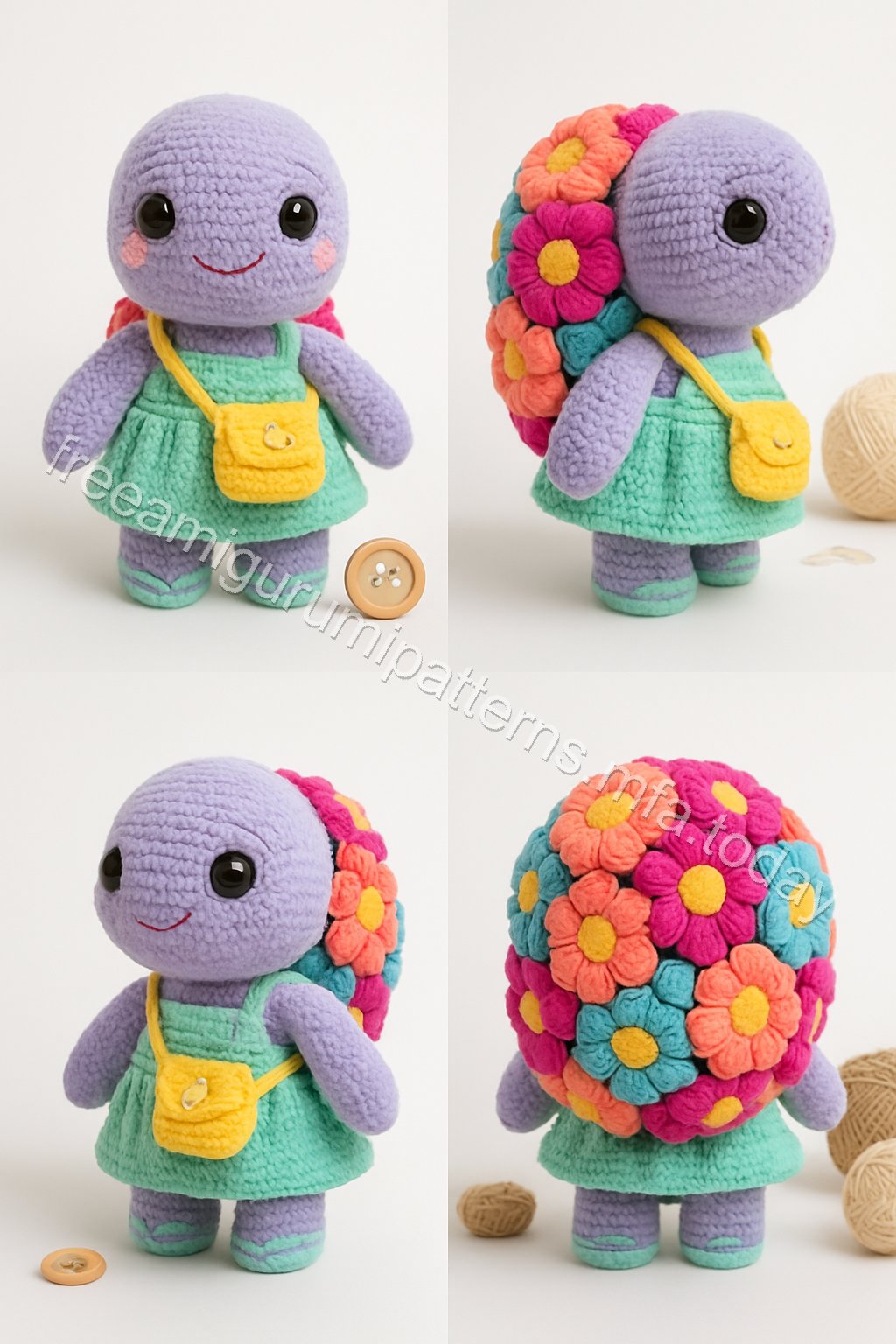 Amigurumi Flower-Power Turtle Free Pattern