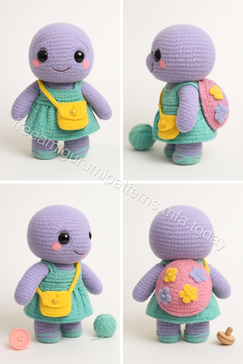 Amigurumi Flower-Power Turtle Free Pattern