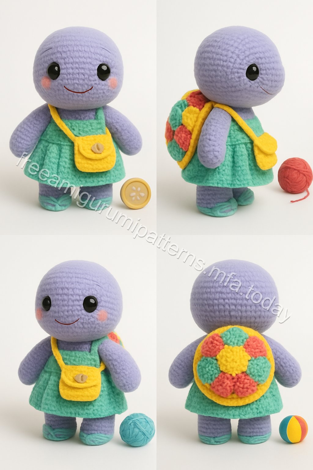 Amigurumi Flower-Power Turtle Free Pattern