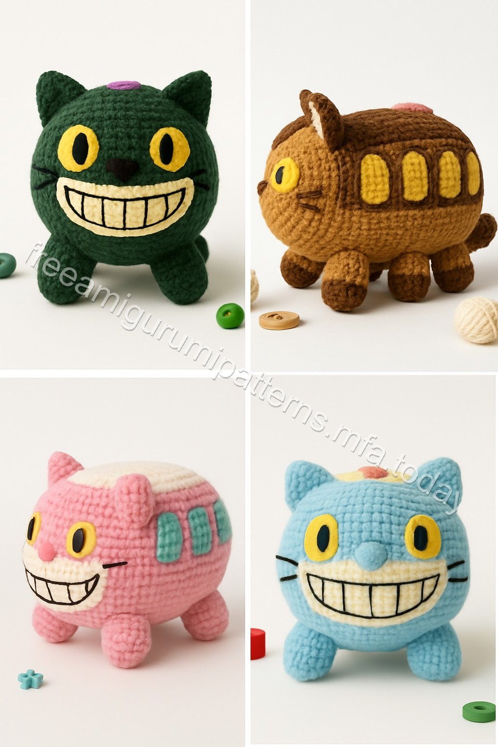 Amigurumi Cat Bus Free Pattern