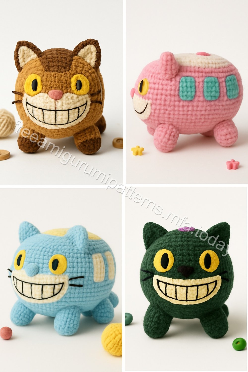 Amigurumi Cat Bus Free Pattern