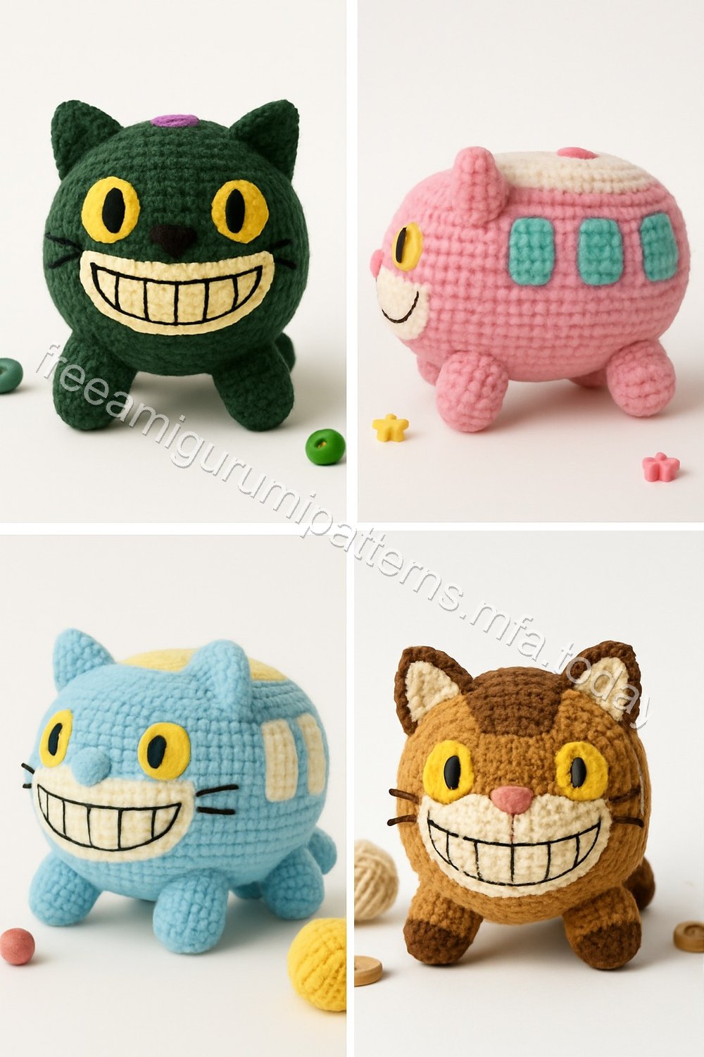 Amigurumi Cat Bus Free Pattern