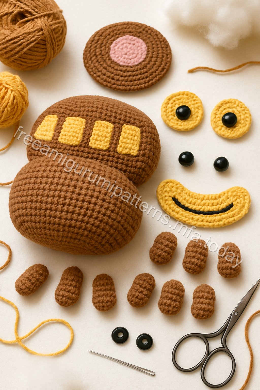 Amigurumi Cat Bus Free Pattern crochet parts