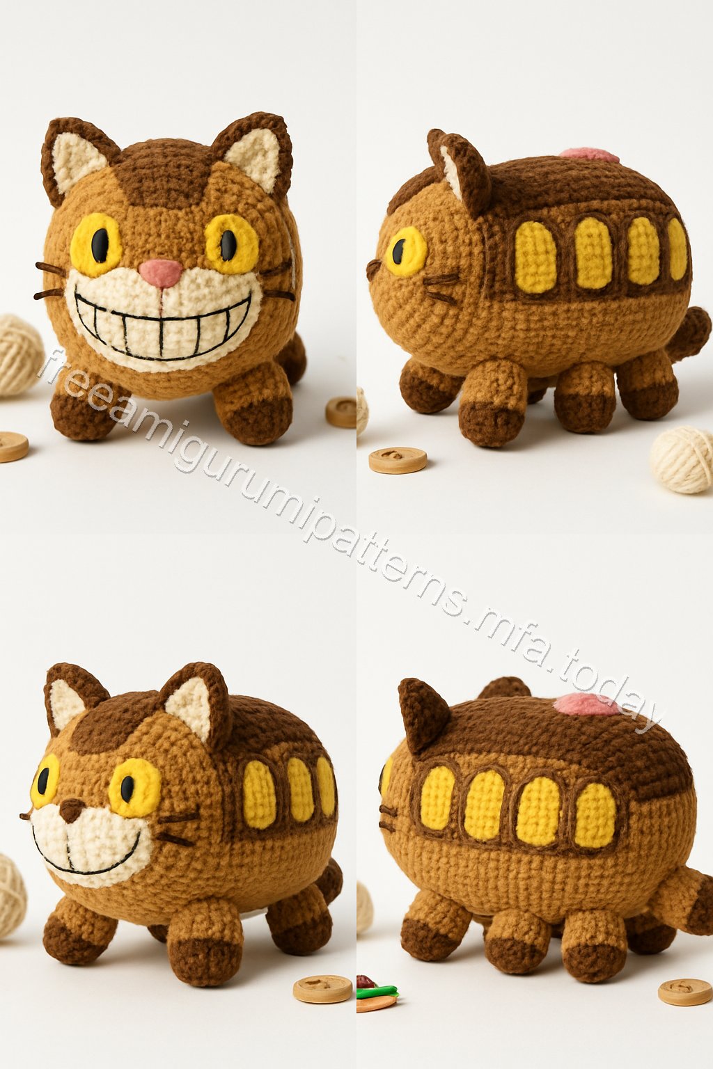 Amigurumi Cat Bus Free Pattern