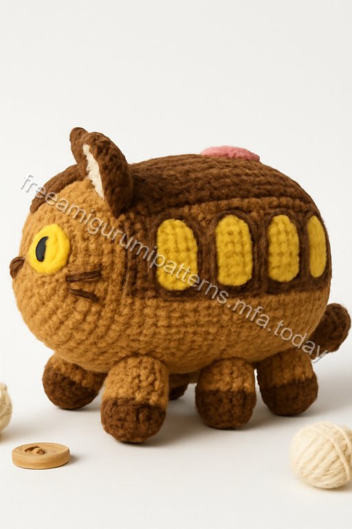 Amigurumi Cat Bus Free Pattern