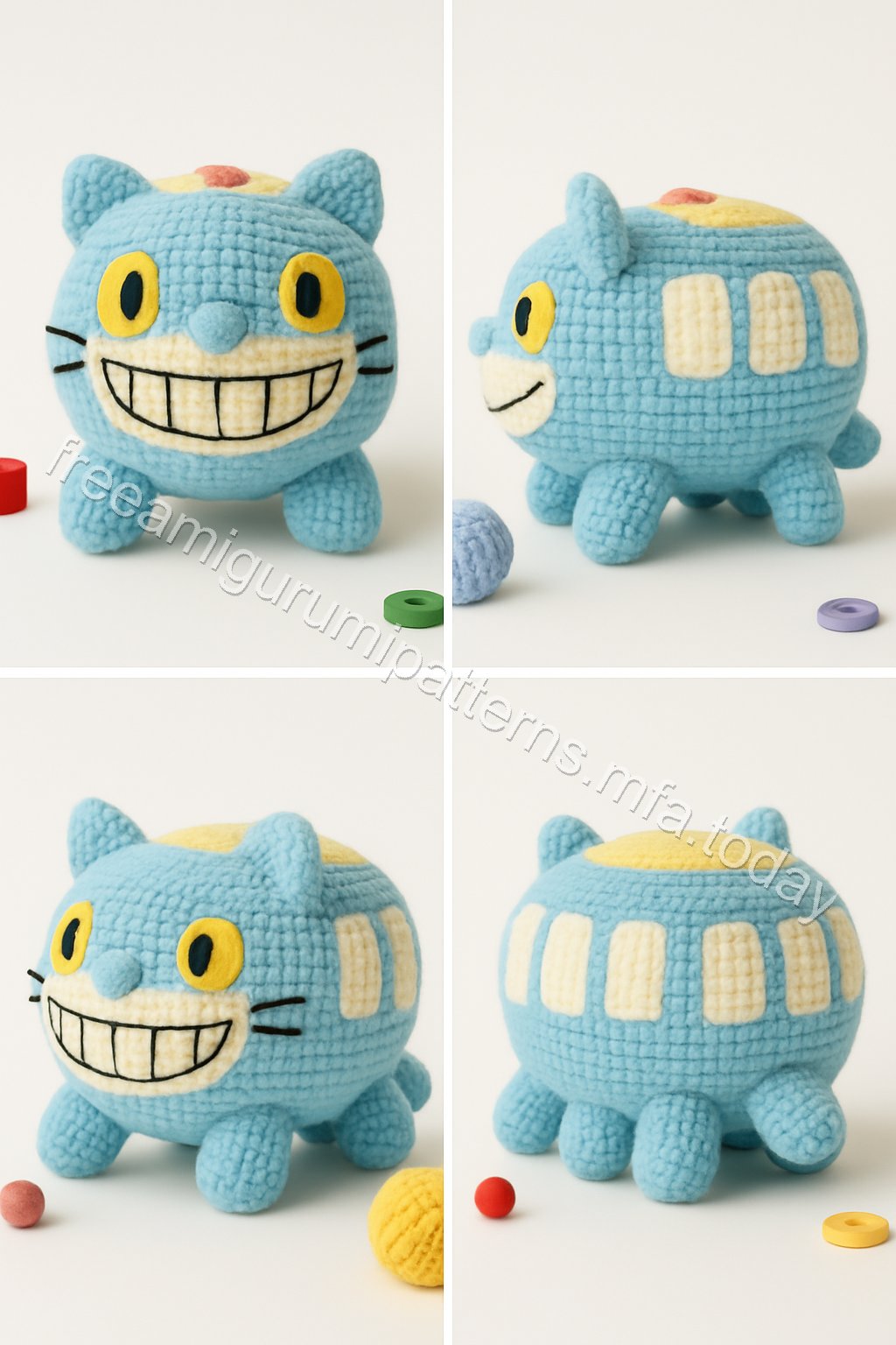 Amigurumi Cat Bus Free Pattern