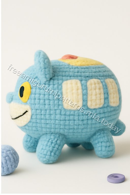 Amigurumi Cat Bus Free Pattern