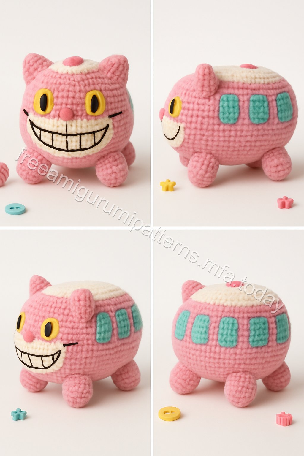 Amigurumi Cat Bus Free Pattern