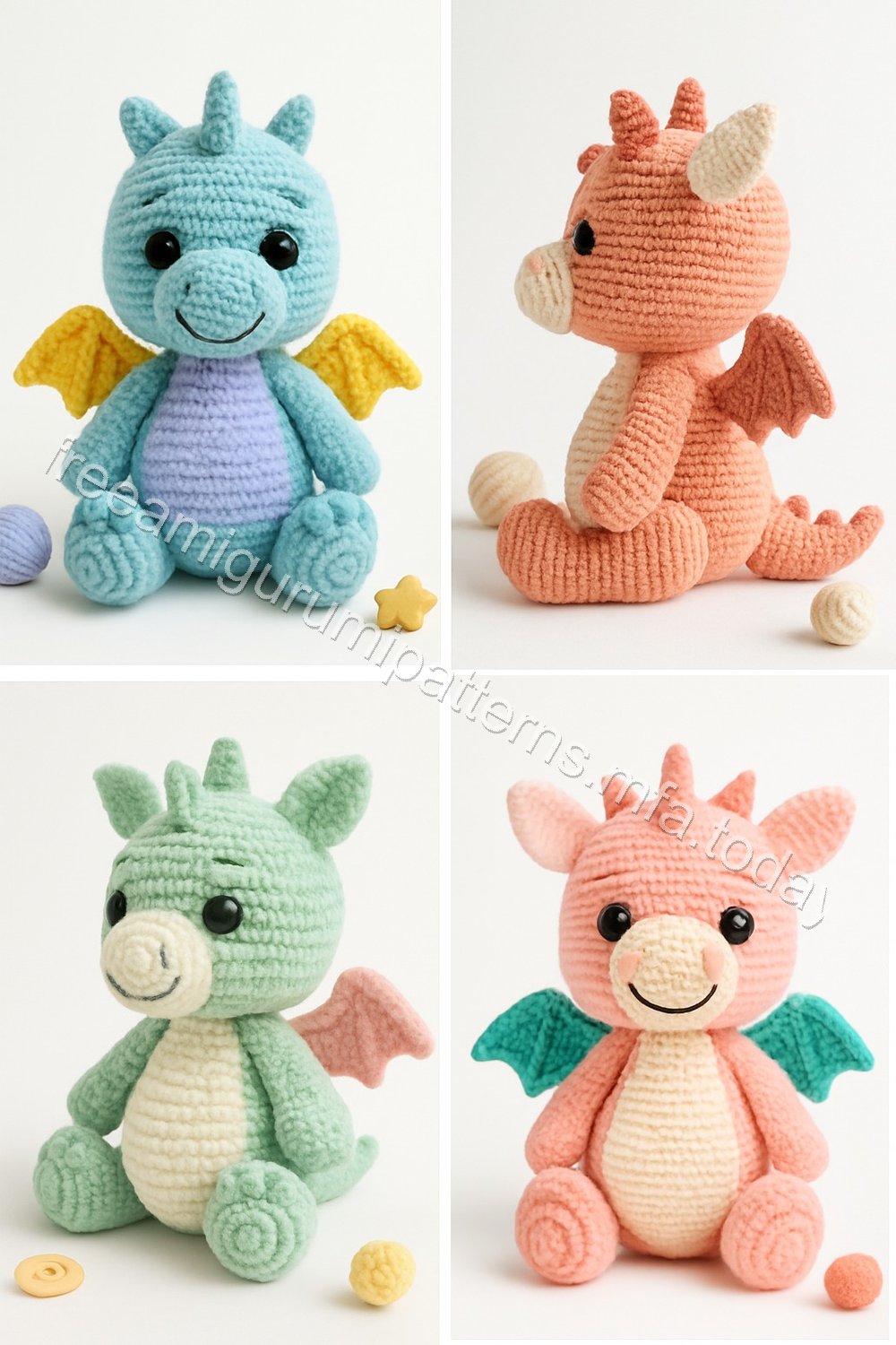 Amigurumi Clementine Hatchling Dragon Free Pattern