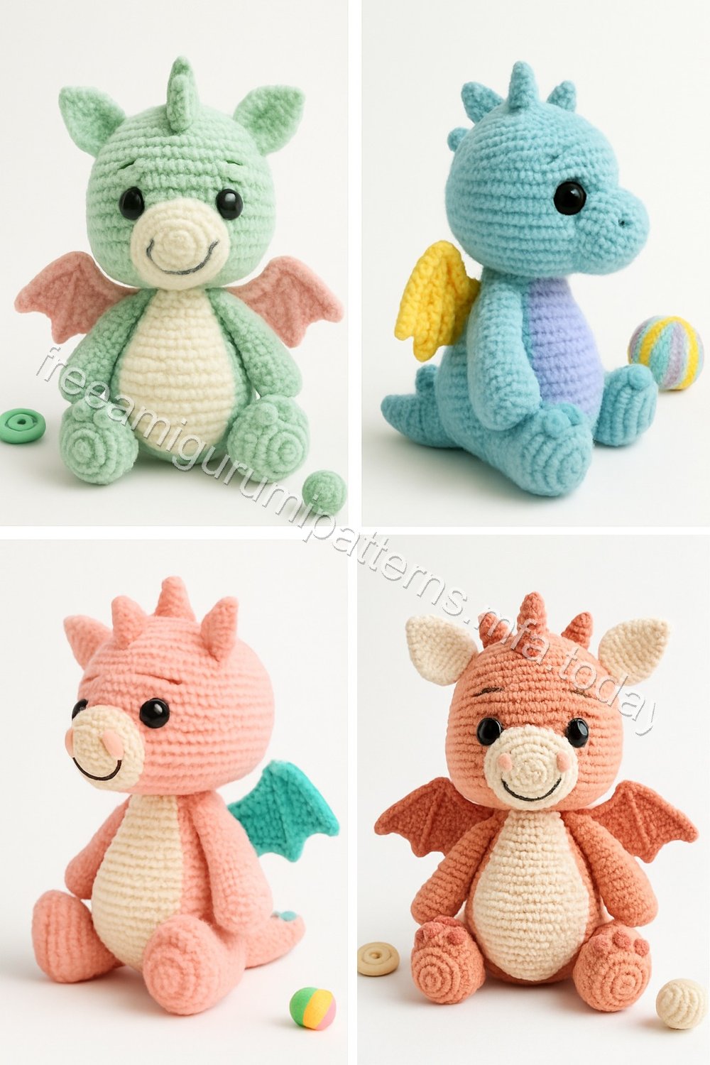 Amigurumi Clementine Hatchling Dragon Free Pattern