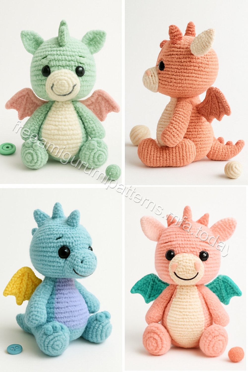 Amigurumi Clementine Hatchling Dragon Free Pattern