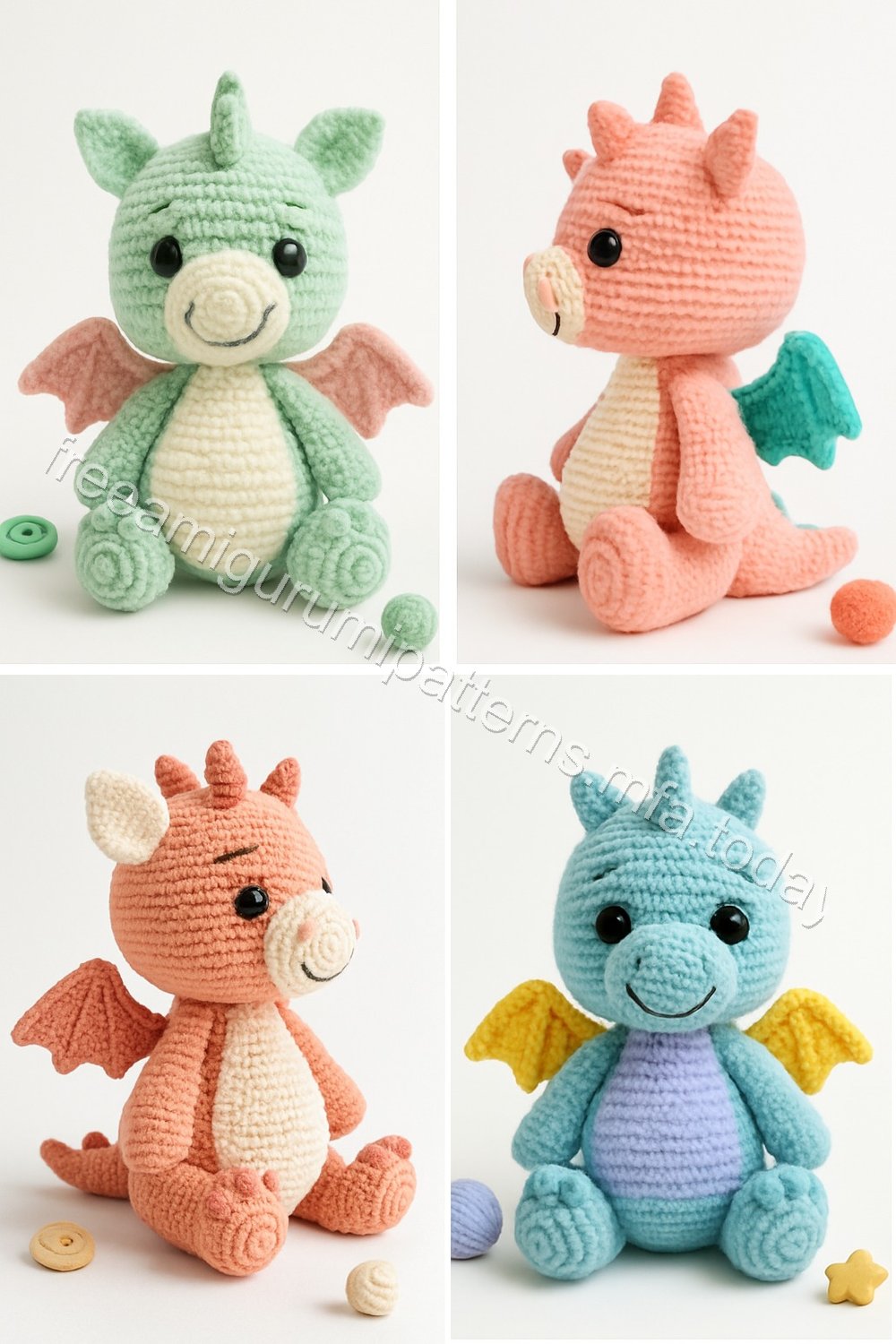 Amigurumi Clementine Hatchling Dragon Free Pattern