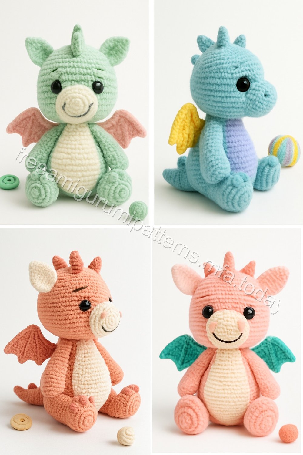 Amigurumi Clementine Hatchling Dragon Free Pattern