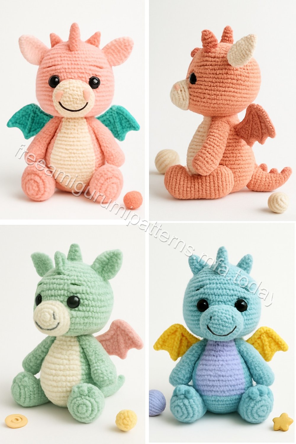 Amigurumi Clementine Hatchling Dragon Free Pattern