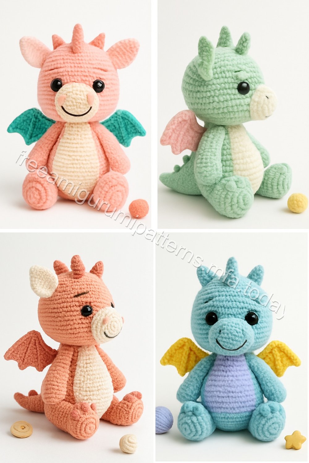 Amigurumi Clementine Hatchling Dragon Free Pattern