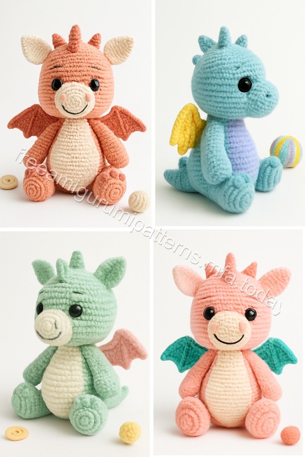 Amigurumi Clementine Hatchling Dragon Free Pattern