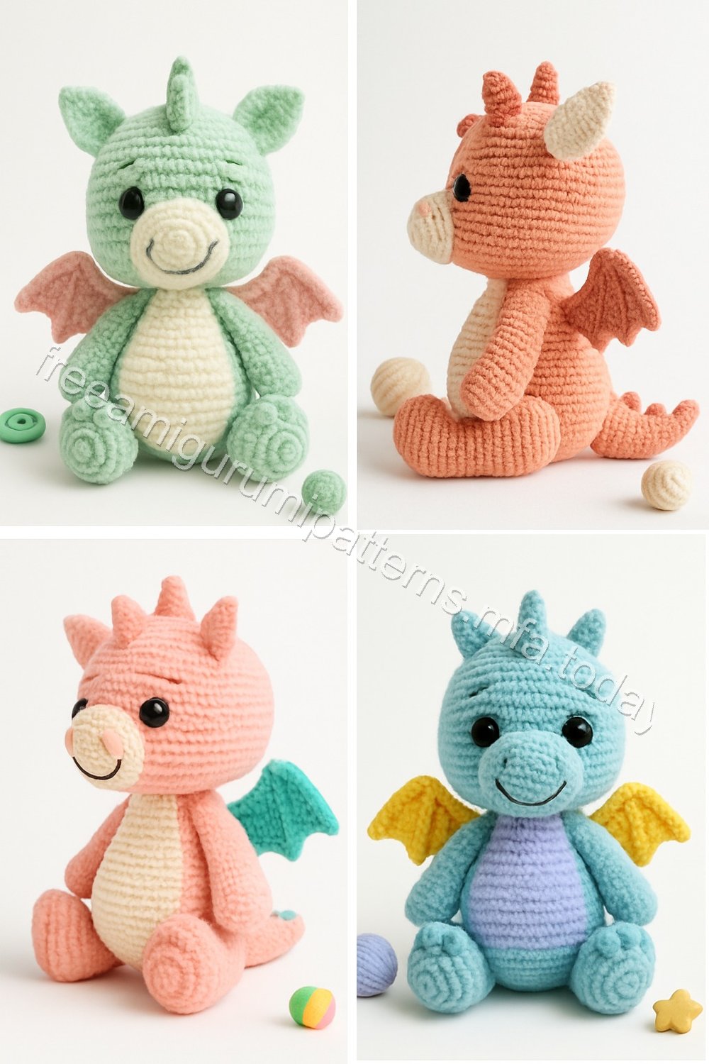 Amigurumi Clementine Hatchling Dragon Free Pattern