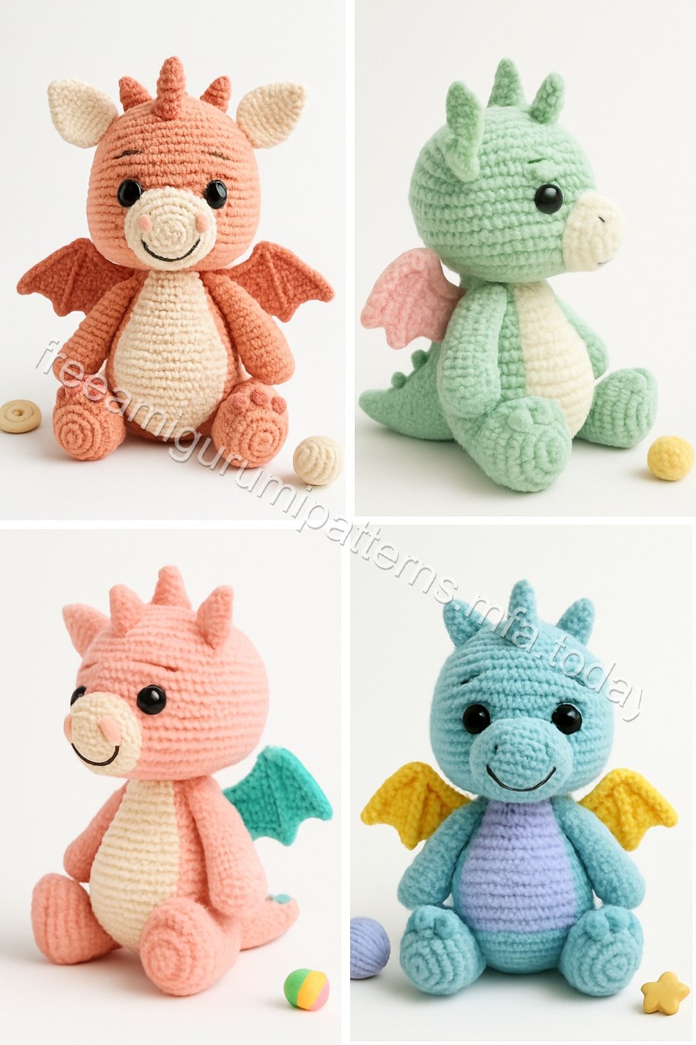 Amigurumi Clementine Hatchling Dragon Free Pattern