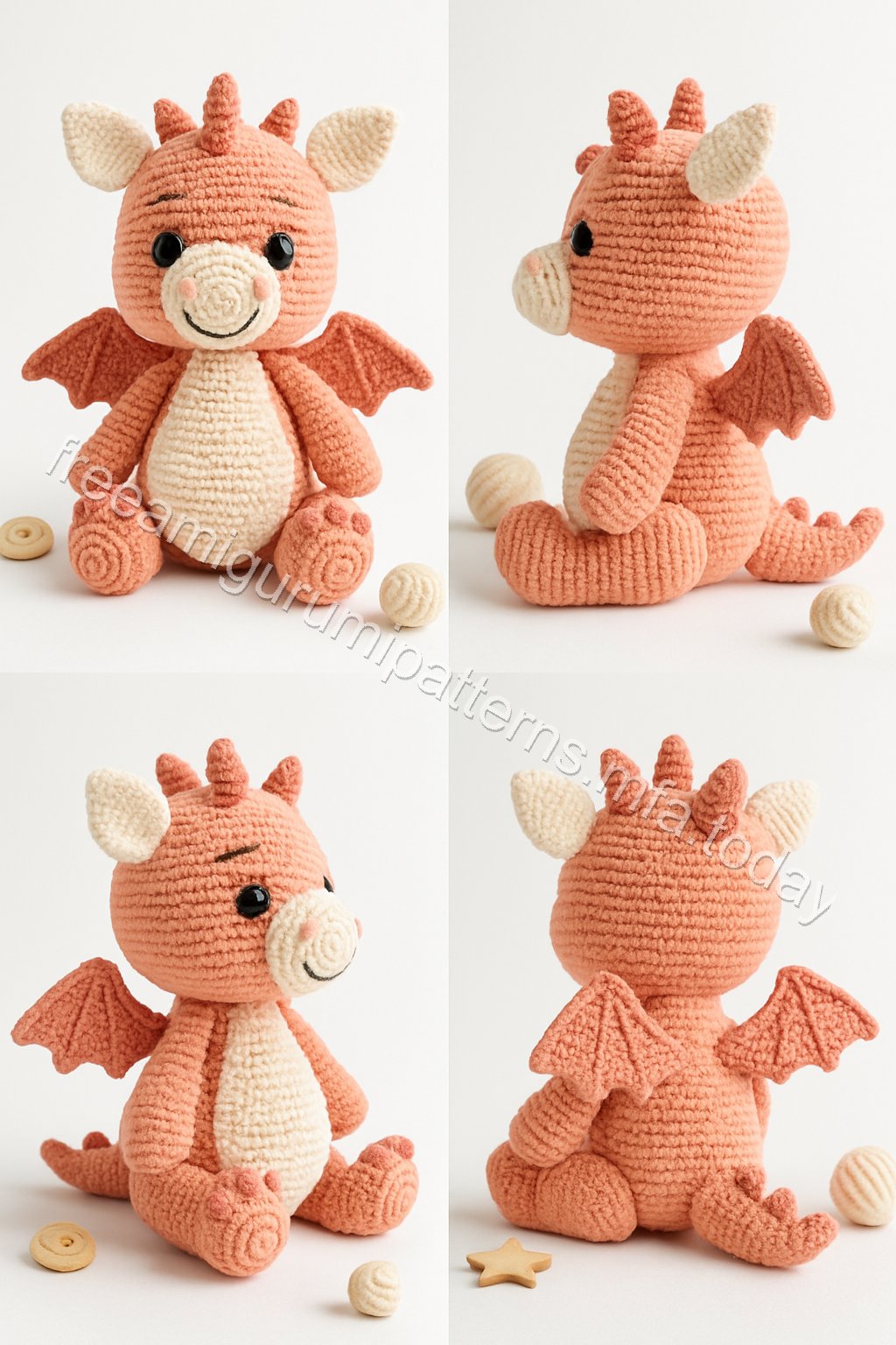 Amigurumi Clementine Hatchling Dragon Free Pattern