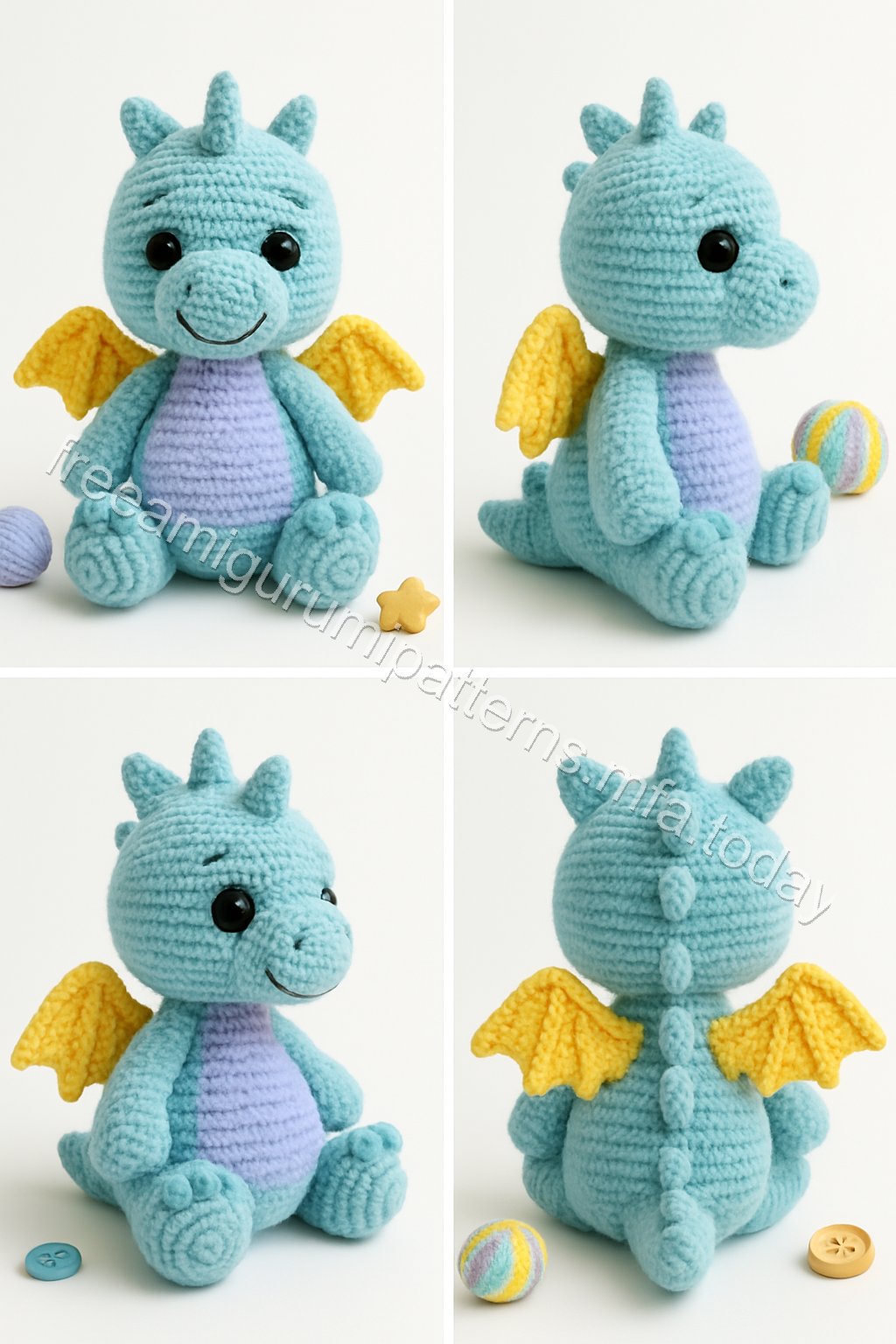 Amigurumi Clementine Hatchling Dragon Free Pattern