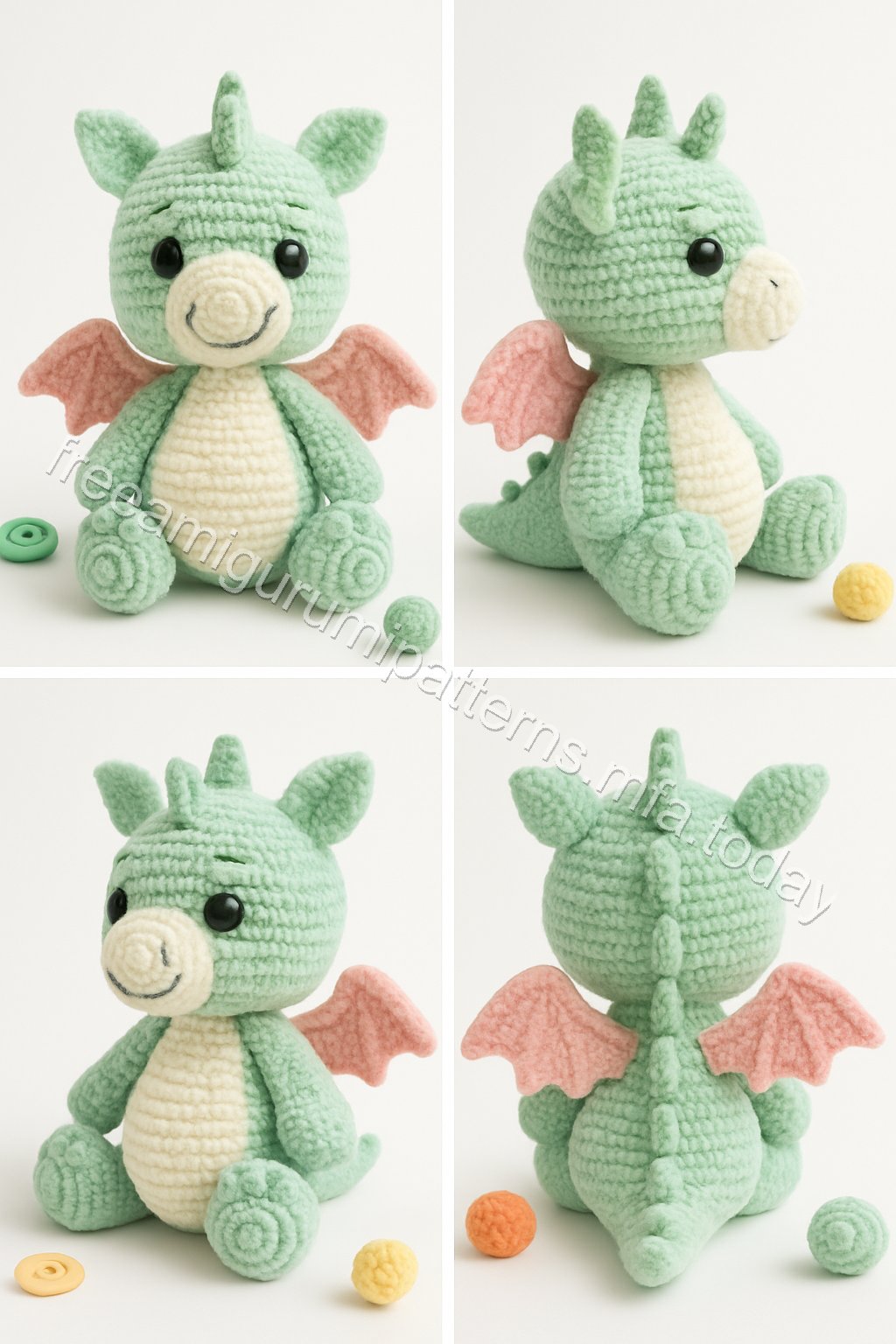 Amigurumi Clementine Hatchling Dragon Free Pattern
