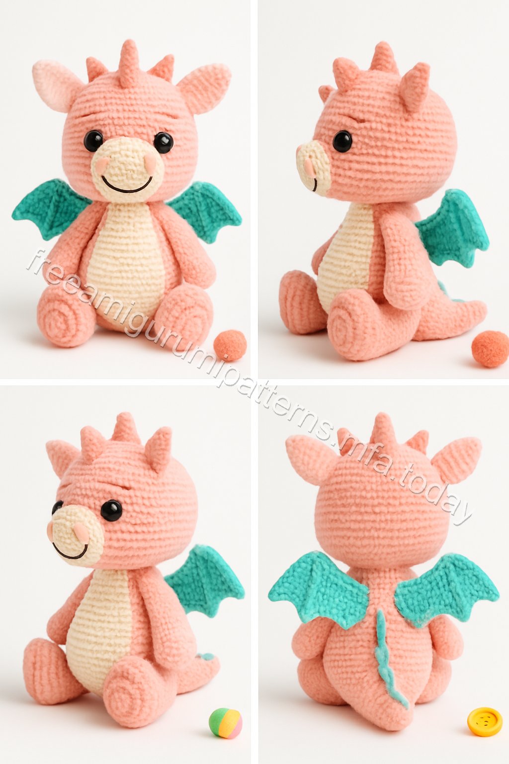 Amigurumi Clementine Hatchling Dragon Free Pattern