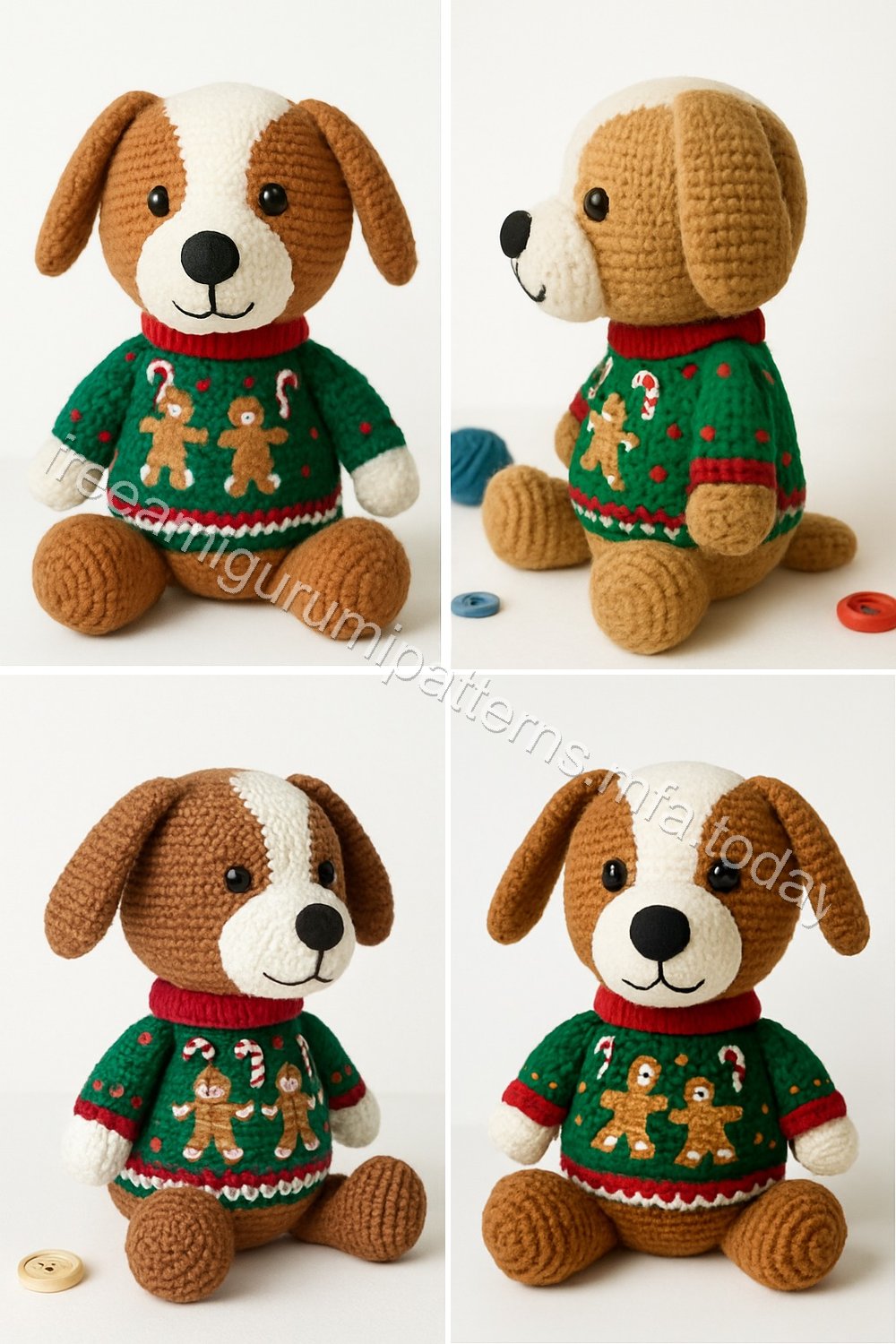 Amigurumi Gingerbread Dog Free Pattern