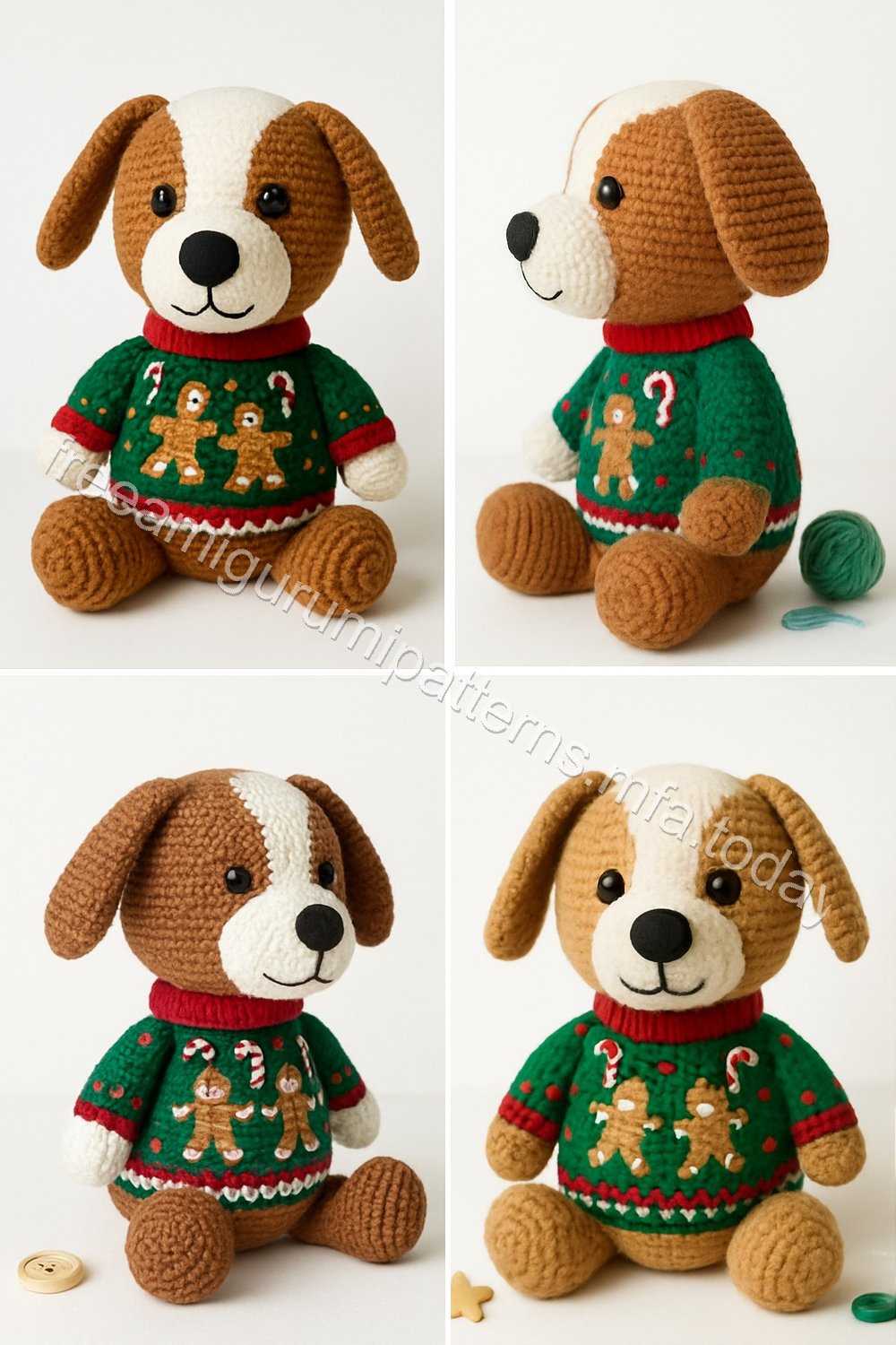 Amigurumi Gingerbread Dog Free Pattern