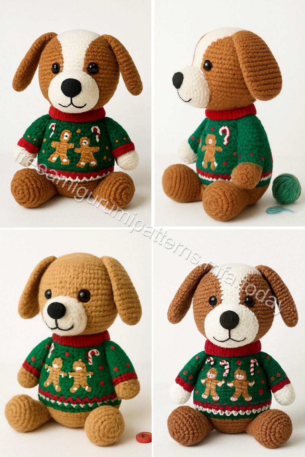 Amigurumi Gingerbread Dog Free Pattern