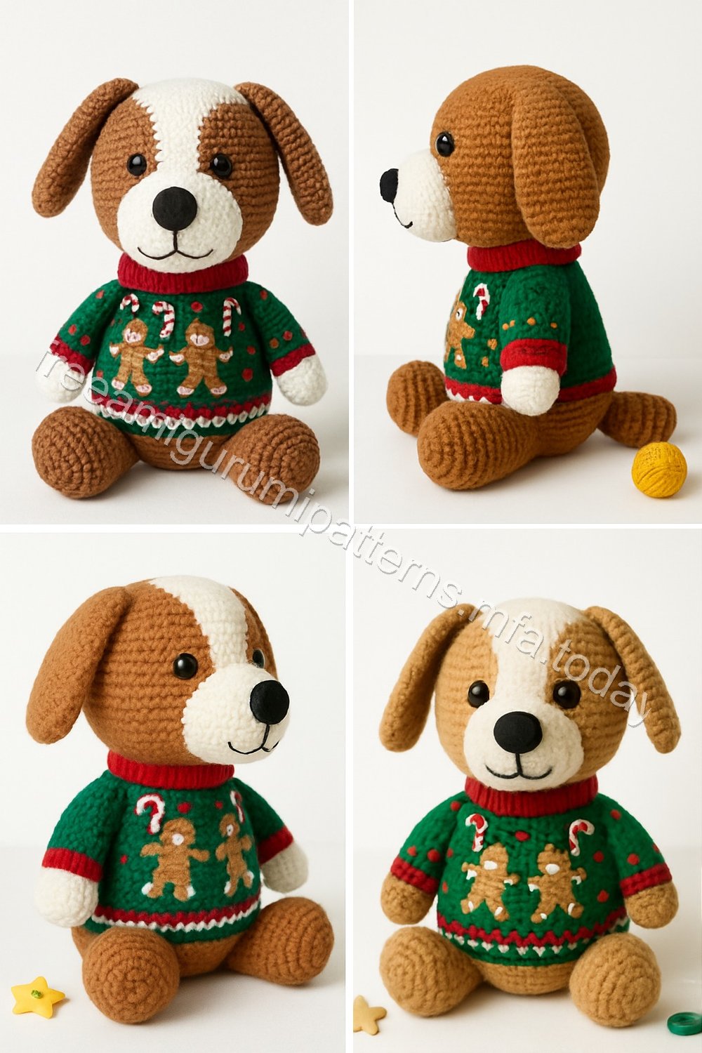 Amigurumi Gingerbread Dog Free Pattern