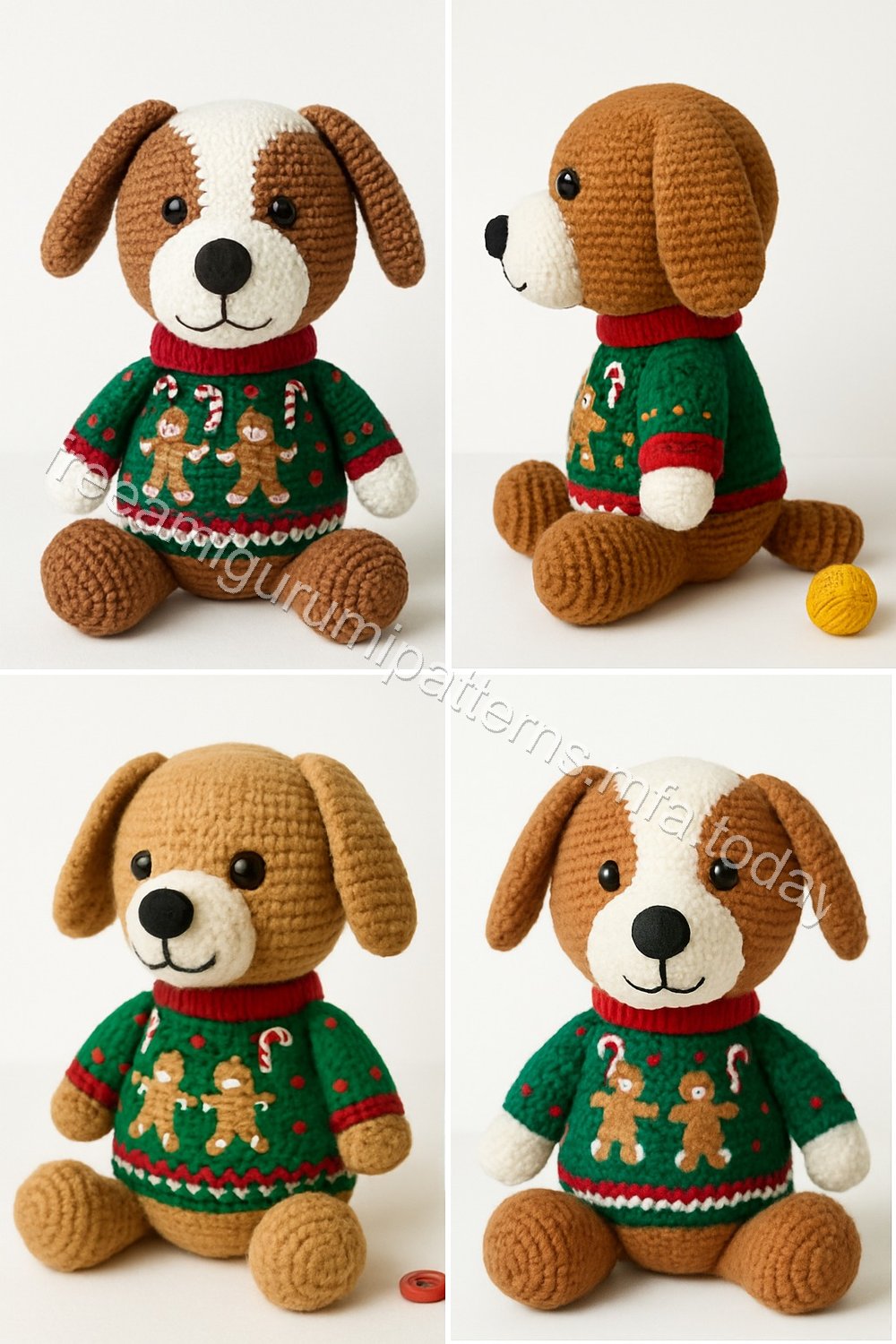 Amigurumi Gingerbread Dog Free Pattern
