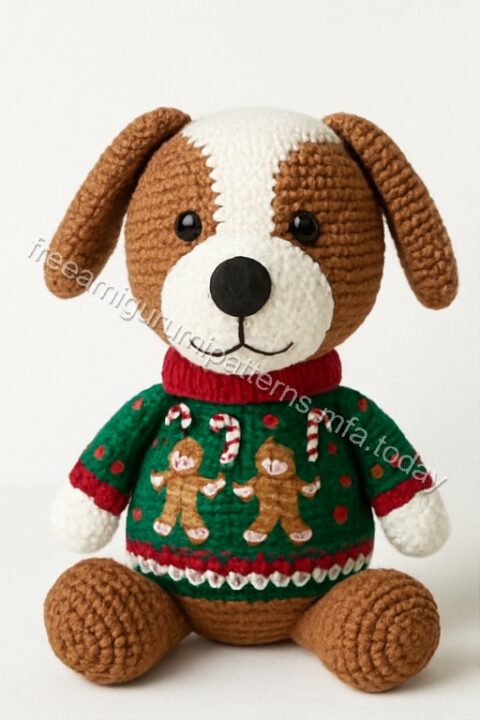 Amigurumi Gingerbread Dog Free Pattern - gingerbread-dog-q1p1.jpg