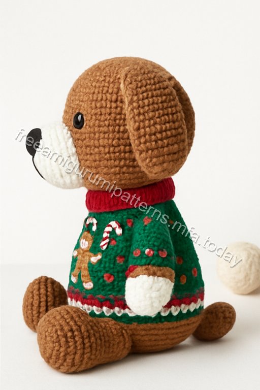 Amigurumi Gingerbread Dog Free Pattern