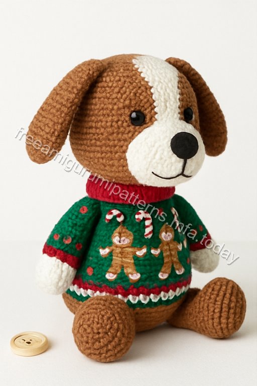 Amigurumi Gingerbread Dog Free Pattern