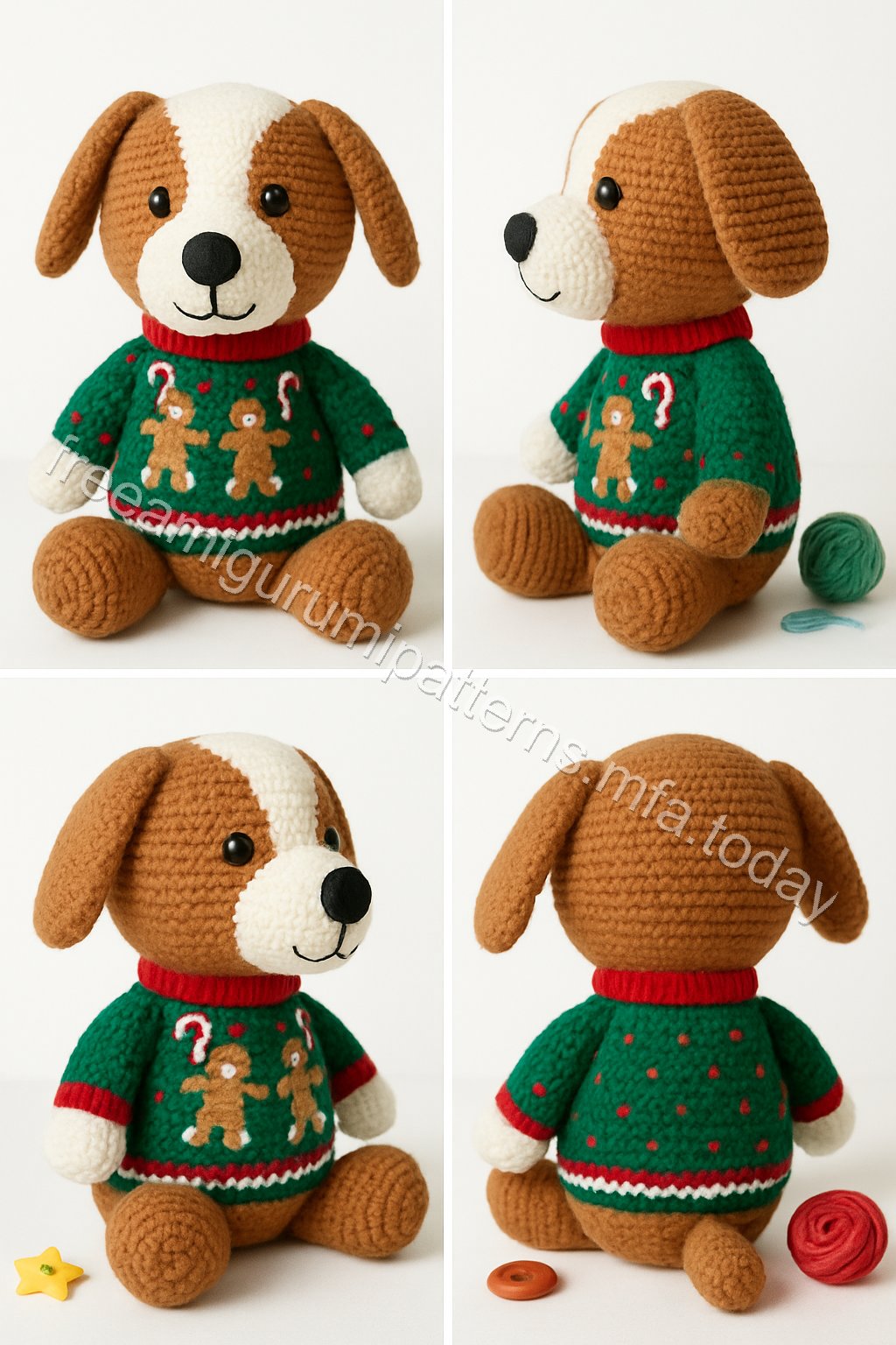 Amigurumi Gingerbread Dog Free Pattern
