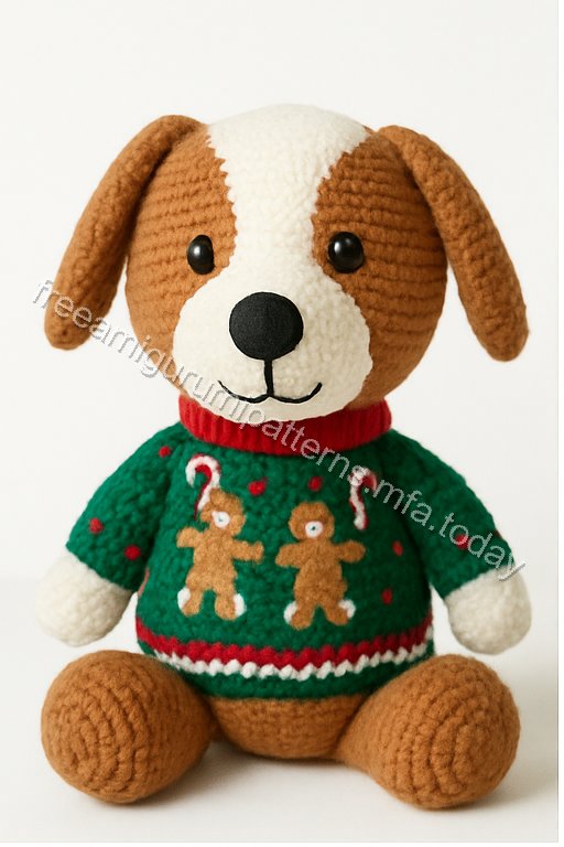 Amigurumi Gingerbread Dog Free Pattern