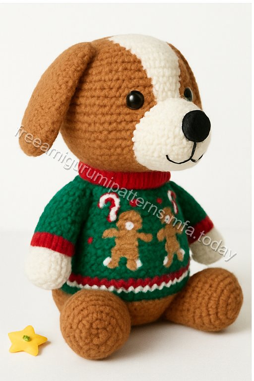 Amigurumi Gingerbread Dog Free Pattern