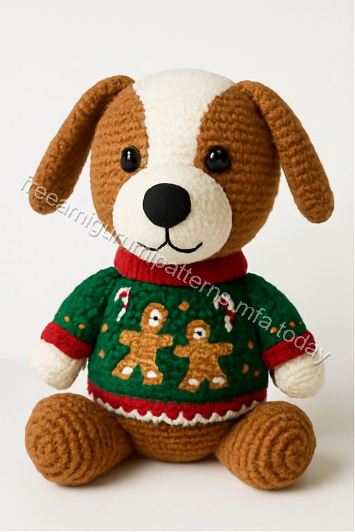 Amigurumi Gingerbread Dog Free Pattern