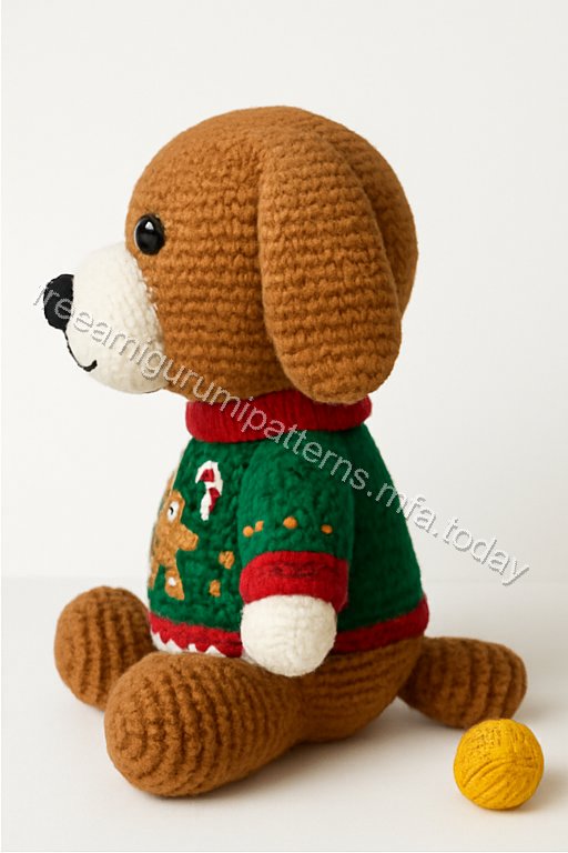 Amigurumi Gingerbread Dog Free Pattern