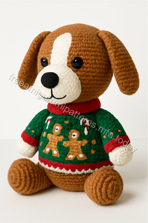 Amigurumi Gingerbread Dog Free Pattern