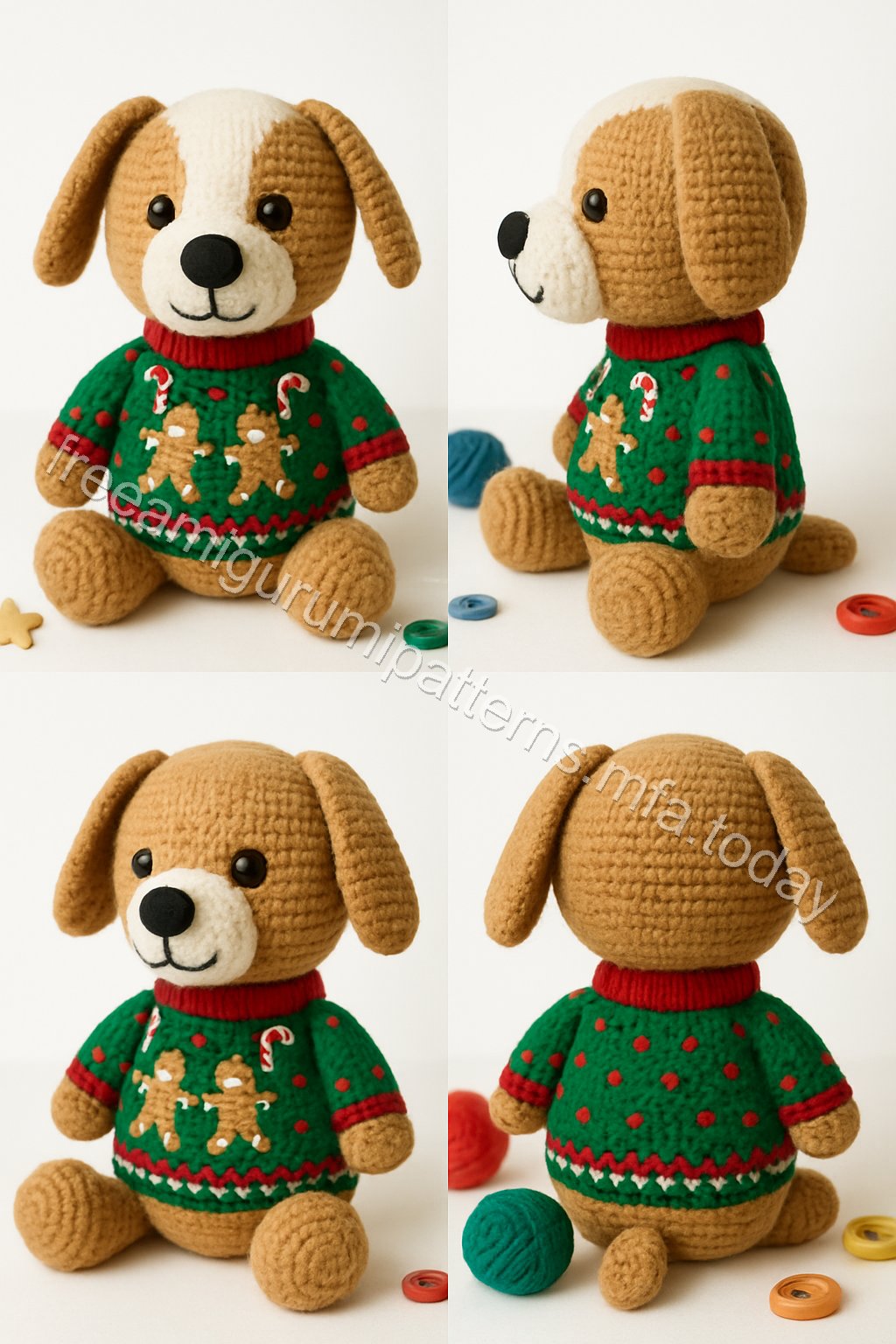Amigurumi Gingerbread Dog Free Pattern