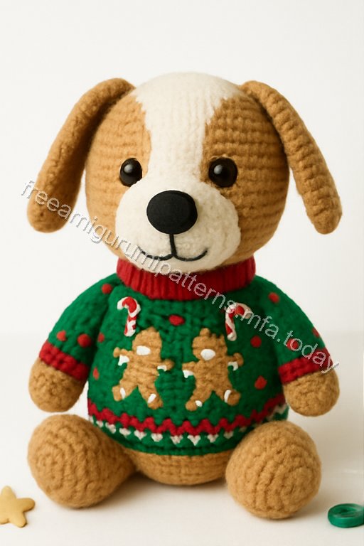 Amigurumi Gingerbread Dog Free Pattern