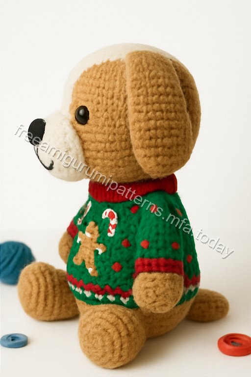 Amigurumi Gingerbread Dog Free Pattern