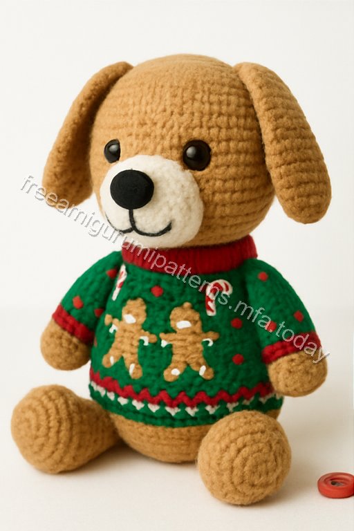 Amigurumi Gingerbread Dog Free Pattern