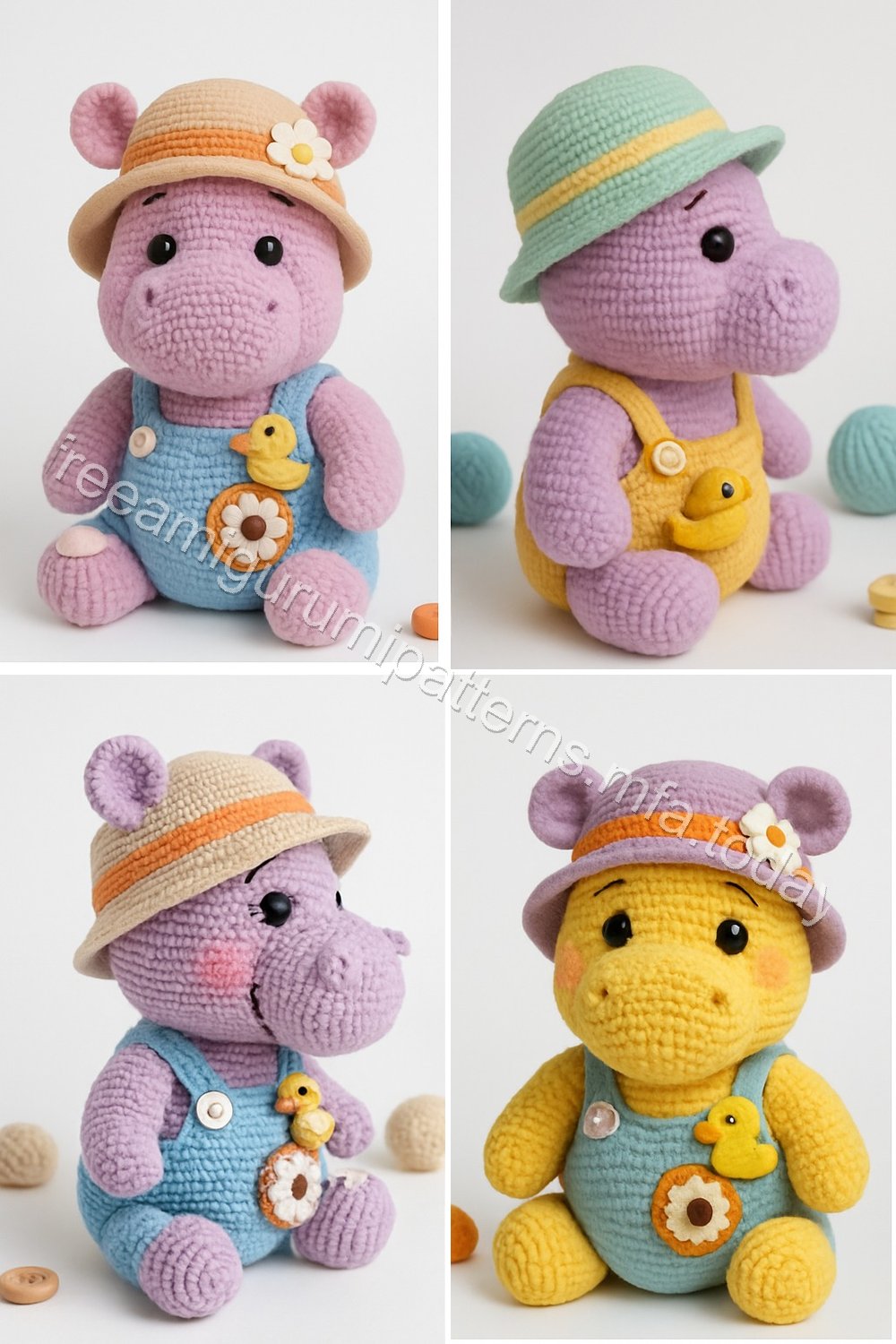 Amigurumi Hippo Free Pattern