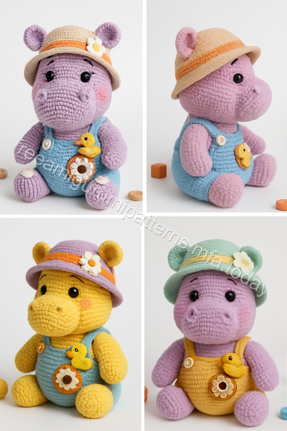 Amigurumi Hippo Free Pattern