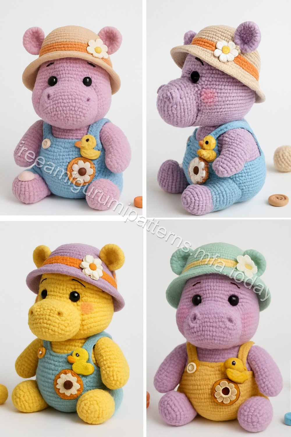 Amigurumi Hippo Free Pattern
