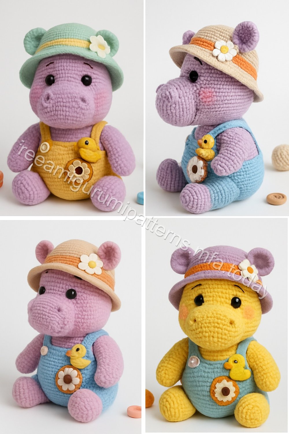 Amigurumi Hippo Free Pattern